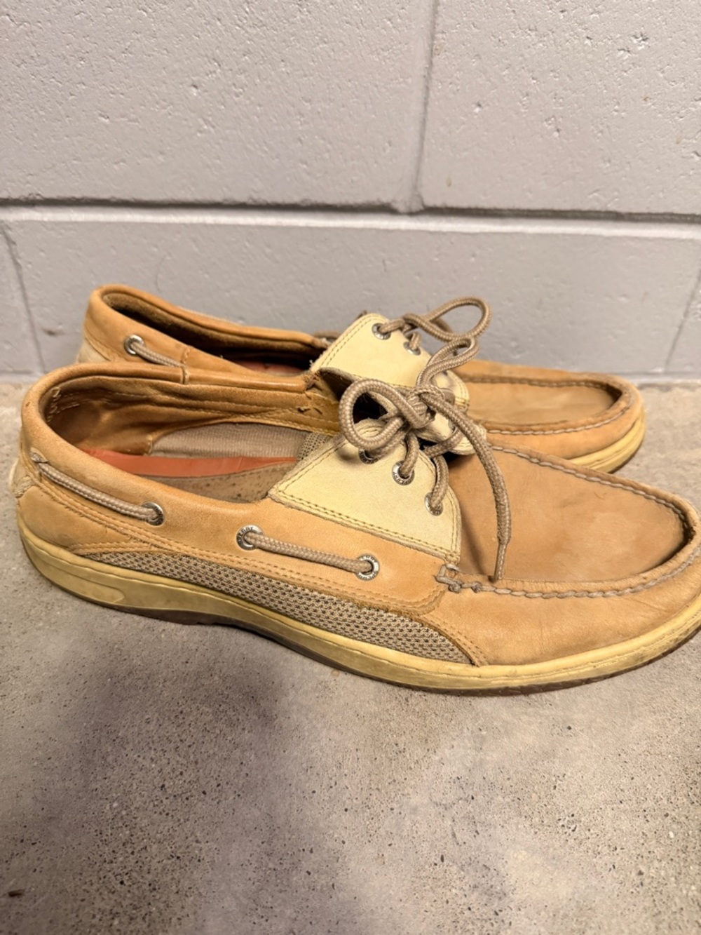 Sperry Men's Top Sider Tan Nubuck Boat Shoes - Picture 3 of 7